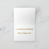 mein Haustierzaunkönig, habe ich Kuchen in meinem Karte (Innenseite)