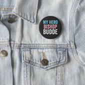 Mein Held Bischof Budde Trans LGBT Trump hat Gnade Button (Beispiel)