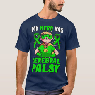 Mein Held hat Hirnpalsy Patient CP Green T-Shirt