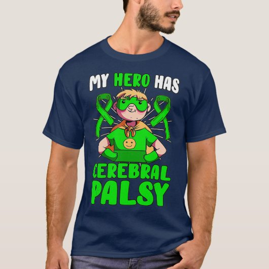 Mein Held hat Hirnpalsy Patient CP Green T-Shirt (Vorderseite)