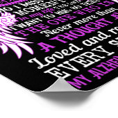 Mein Held ist Herzengel dachte, Alzheimer-Krieger Poster (Ecke)