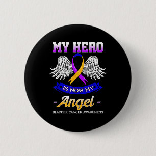 Mein Held ist jetzt mein Engel-Blase-Tumor Dysurie Button