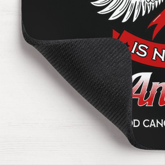 Mein Held ist jetzt mein Engel-Blutkrebs-Liquid-Tu Mousepad (Ecke)