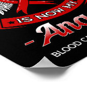 Mein Held ist jetzt mein Engel-Blutkrebs-Liquid-Tu Poster (Ecke)