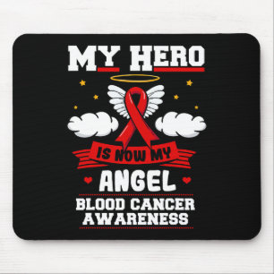 Mein Held ist jetzt mein Engel Blutkrebs Rote Wolk Mousepad