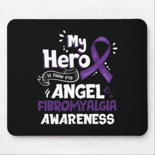 Mein Held ist jetzt mein Engel Fibromyalgie Bewuss Mousepad