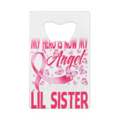 Mein Held ist jetzt mein Engel in Erinnerung an me Geldbeutel Flaschenöffner (Rückseite)