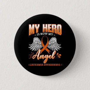 Mein Held ist jetzt mein Engel Leukämie Knochenmar Button