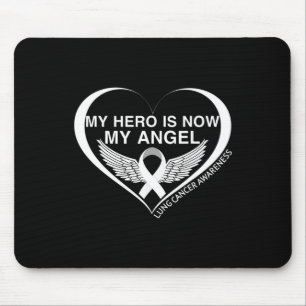 Mein Held ist jetzt mein Engel Lungenkrebs-Bewusst Mousepad