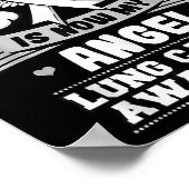 Mein Held ist jetzt mein Engel Lungenkrebs-Bewusst Poster (Ecke)