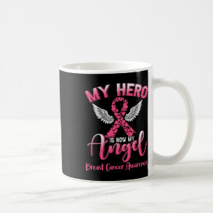 Mein Held ist jetzt meine Engel-Rosa Brustkrebs Sc Kaffeetasse