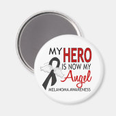 Mein Held ist mein Engel Melanom Magnet (Vorderseite/Rückseite)