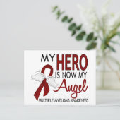 Mein Held ist mein Engel-Multiples Myelom Postkarte (Stehend Vorderseite)