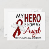 Mein Held ist mein Engel-Multiples Myelom Postkarte (Vorne/Hinten)