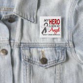 Mein Held ist mein Engels-Hirntumor Button (Beispiel)