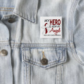 Mein Held ist mein Engels-Kopf-Hals-Karzinom Button (Beispiel)