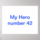 Mein Held Jackie Robinson Poster (Vorne)