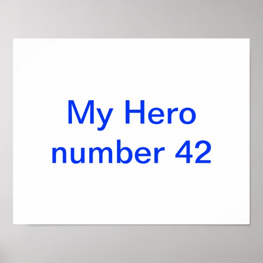 Mein Held Jackie Robinson Poster (Vorne)