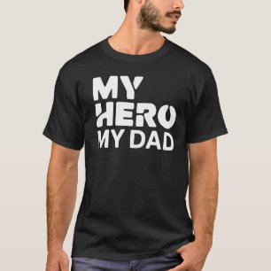Mein Held Mein Papa – Minimale Fette Stack-Typogra T-Shirt
