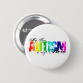 Mein Held mein Sohn - Autismus Button (Vorne & Hinten)