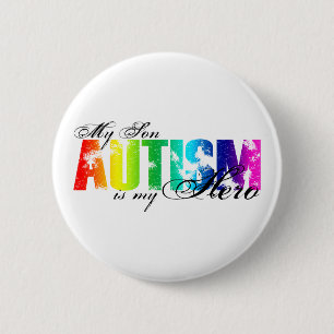 Mein Held mein Sohn - Autismus Button
