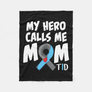 Mein Held nennt mich Mama T1d Diabetiker Typ 1 Dia Fleecedecke
