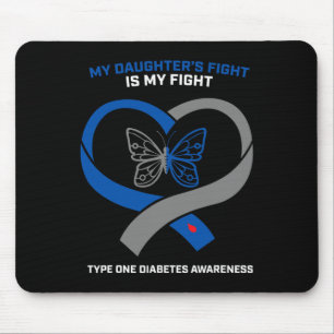 Mein Held nennt mich Mama T1D Typ 1 Diabetes-Bewus Mousepad