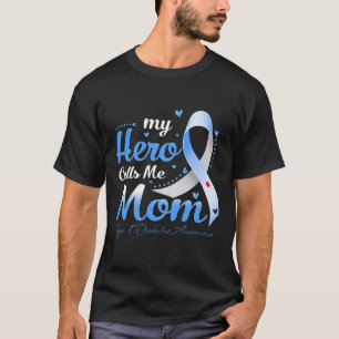 Mein Held nennt mich Mama T1d Typ 1 Diabetes Bewus T-Shirt