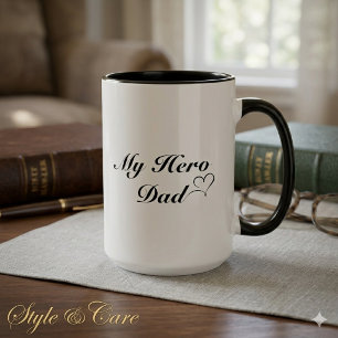 Mein Held Papa Kaffeetasse Vatertag Wertschätzung