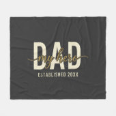 Mein Held Papa seit 20XX Fleecedecke (Vorderseite (Horizontal))