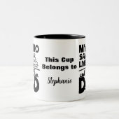 Mein Held Rette Leben und ich nenne ihn Vater Zweifarbige Tasse (Mittel)