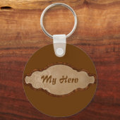 Mein Held Schlüsselanhänger (Vorderseite)