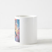 Mein Held - Superdad Comic Style Art Kaffeetasse (Mittel)