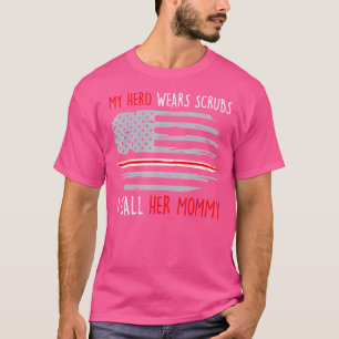 Mein Held trägt Arbeitskleidung, ich nenne sie Mam T-Shirt