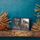 Mein Held trägt Camouflage Militärischer Vater Per Fotoplatte (Seite)