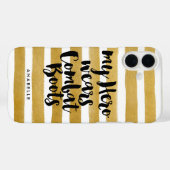 Mein Held trägt Kampfstiefel Case-Mate iPhone Hülle (Rückseite (Horizontal))