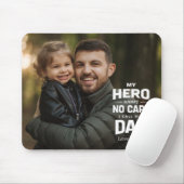 Mein Held trägt keine Cape Foto Vatertag Geschenk Mousepad (Mit Mouse)