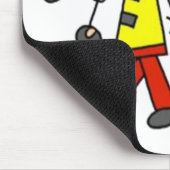Mein Helden-Feuerwehr-Strichmännchen Mousepad (Ecke)
