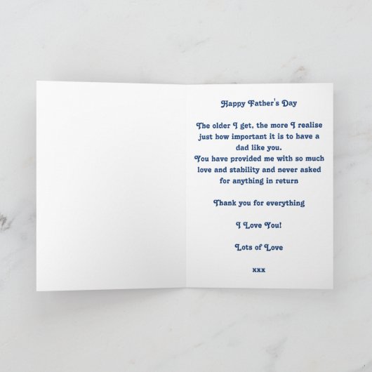 Mein Heldenvatertag Karte (Innenseite)