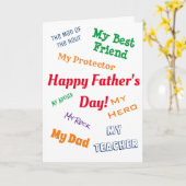 Mein Heldenvatertag Karte (Gelbe Blume)