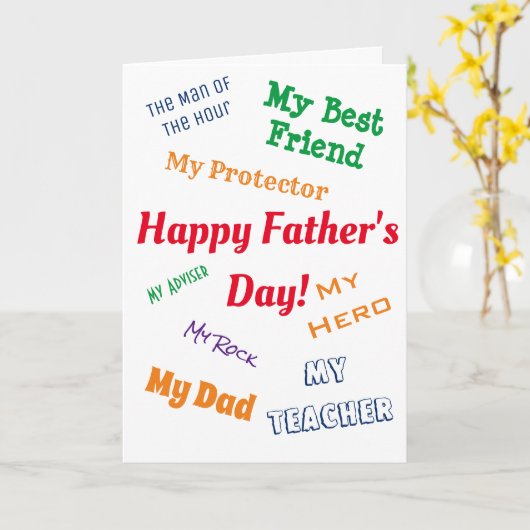 Mein Heldenvatertag Karte (Gelbe Blume)