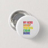 Mein Hero Bischof Mariann Edgar Budde Trans LGBT Button (Vorne & Hinten)