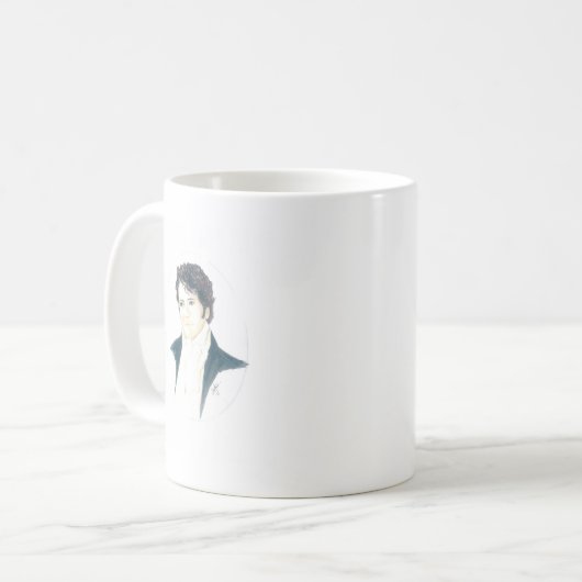 Mein Herr Darcy Kaffeetasse (Vorderseite Links)