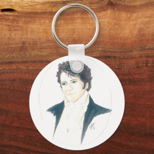 Mein Herr Darcy Schlüsselanhänger (Vorderseite)