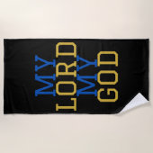 Mein Herr, mein Gott, biblisch Strandtuch (Vorderseite)