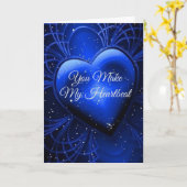 MEIN HERZ **BEATS FÜR DICH!" LIEBE CARD KARTE (Gelbe Blume)