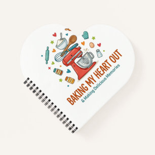 Mein Herz beim Backen verschenken und leckere Erin Notizblock