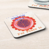 Mein Herz bekommt Zuhause für Peace.pnng Getränkeuntersetzer (Linke Seite)