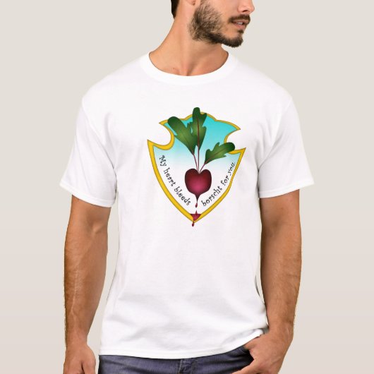 Mein Herz blutt dir zu. T-Shirt (Vorderseite)
