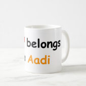 Mein Herz gehört Aadi Kaffeetasse (VorderseiteRechts)